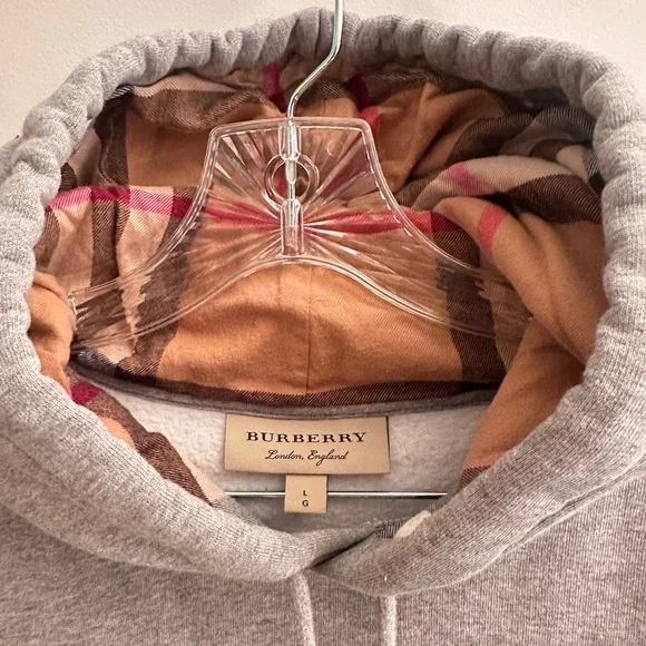 Burberry Embroidered EKD Cotton Blend Hoodie - Mens Large - Picture 5 of 5